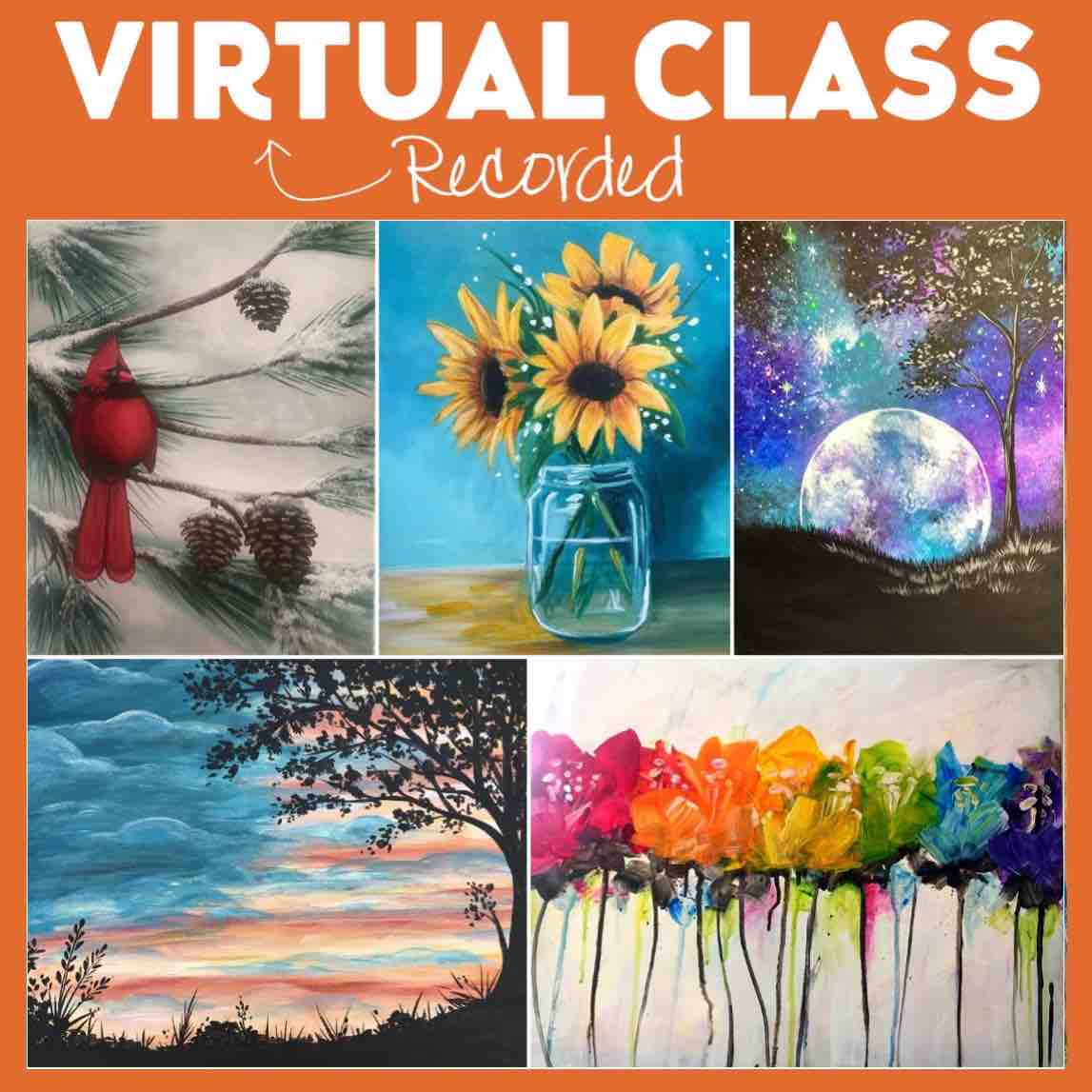 Paint At Home Recorded Classes * Order Now - Pickup Tomorrow
